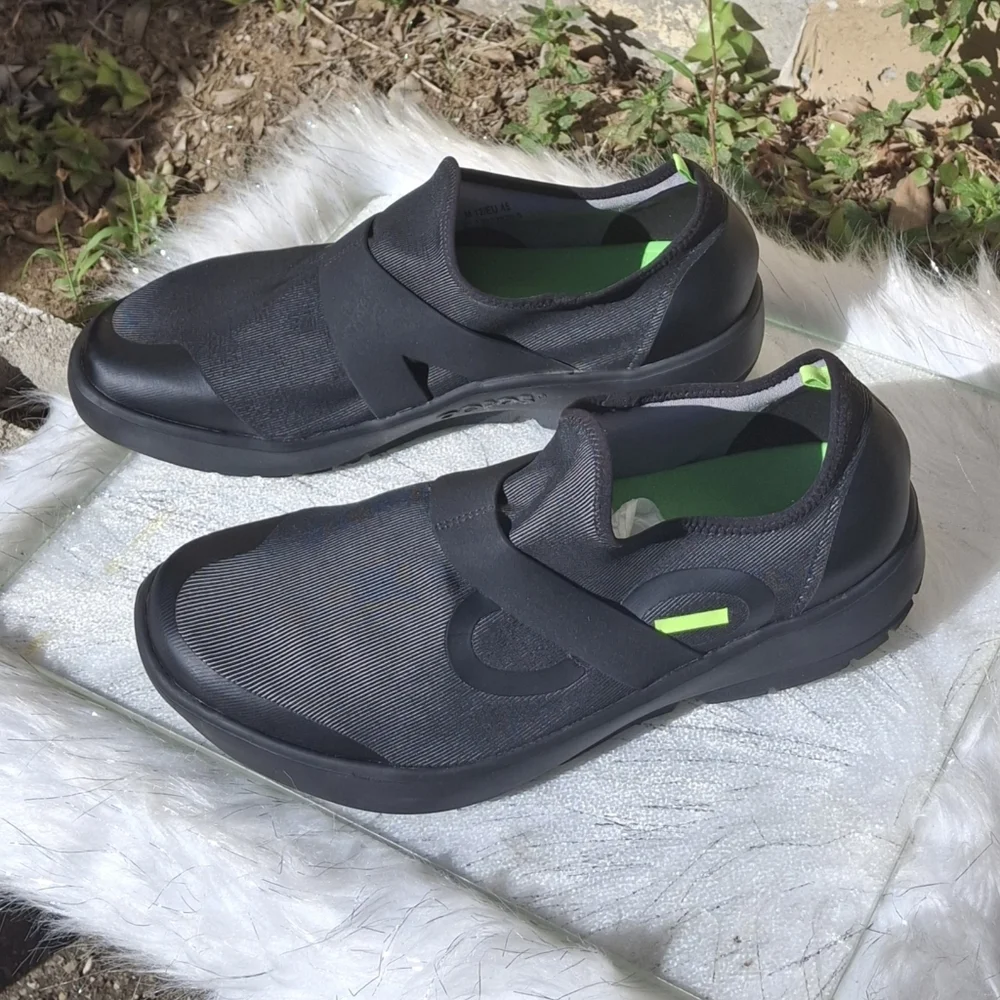 Oofos Oomg Fibre Low Post Exercise Active Recovery Slip-On Sneakers Men Size 12 - Picture 4 of 16